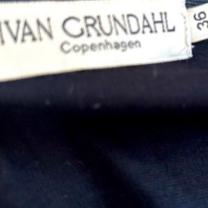 Ivan Grundahl of Copenhagen, size 36, long, fitted black skirt. Hip to ankle.
